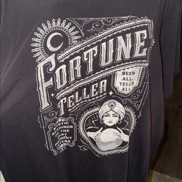 π€TORRID BLACK FORTUNE TELLER OVERSIZED TOP SIZE 3Xπ€ - Picture 3 of 8